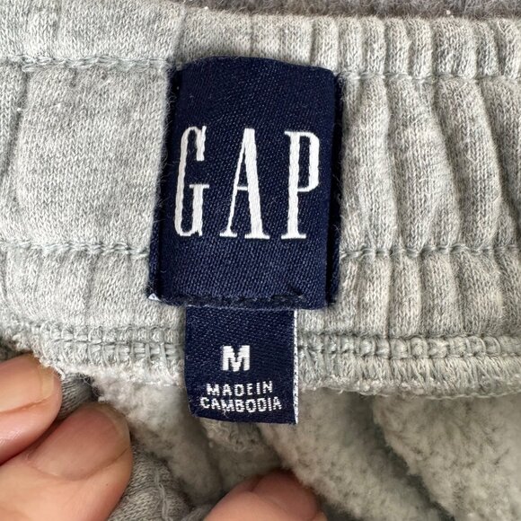 Gap Mens Gray Cargo Sweatpants Wide Leg Fleece Size M - Picture 4 of 12